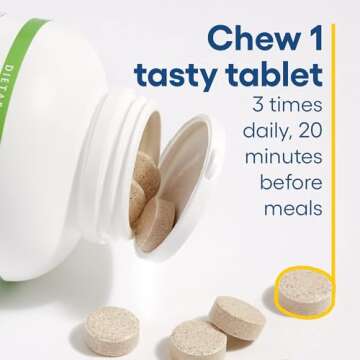 Natural Factors, Chewable DGL 400 mg, Licorice Extract for Healthy Digest, 180 Count (Pack of 1)