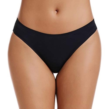 Voenxe Seamless Women Thongs Invisible Breathable Comfortable