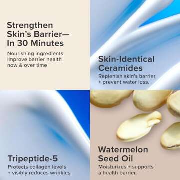 Paula's Choice RESIST Barrier Repair Advanced Moisturizer with Ceramides, Peptides, Deep Hydration Cream for Wrinkles, Anti-Aging for All Skin Types, Fragrance-Free & Paraben-Free, 1.7 Fl Oz