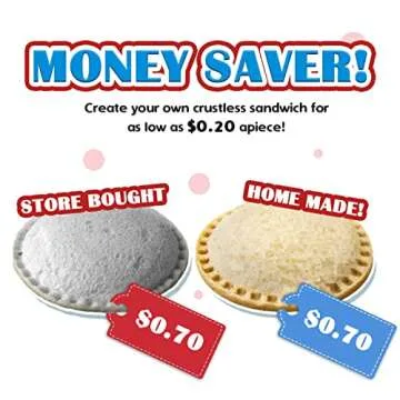 Ansbes Sandwich Cutter and Sealer Uncrustable Sandwich Maker Sandwich Shapes Cutter Sandwich Bread Crust Cutter Decruster and Sealer (Heart, Star, Circle)