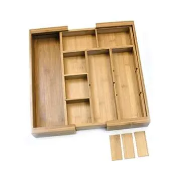 Expandable Bamboo Drawer Organizer Perfect for Storage
