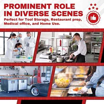 DuraSteel Food Prep Stainless Steel Table with Wheels