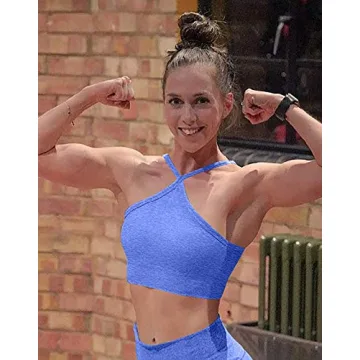 HYZ Seamless Workout Bra with Removable Padded Support