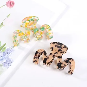 Jayongnee Iridescent Large Hair Clips - Stylish and Functional