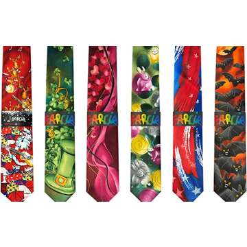 Jerry Garcia Tie Set - Artistic & Colorful Accessories