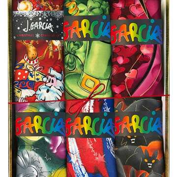 Jerry Garcia Tie Set - Artistic & Colorful Accessories