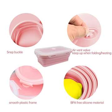 Magicorange Collapsible Bowl Set - Silicone Food Containers