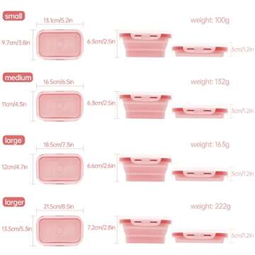 Magicorange Collapsible Bowl Set - Silicone Food Containers