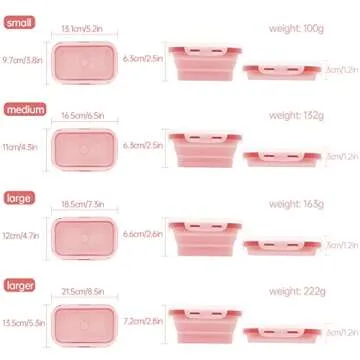 Magicorange Collapsible Bowl Set - Silicone Food Containers