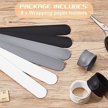 Cunhill 9 Piece Wrapping Paper Holder Set for Easy Organization