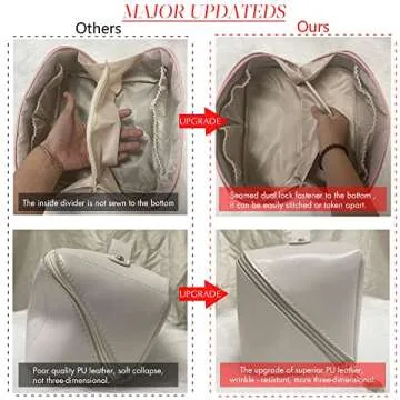 MINGRI Large Capacity Travel Cosmetic Bag for Women,Portable PU Leather Makeup Bag Water Resistant,Flat Open Multifunctional Storage Travel Toiletry Bag with Divider and Handle (Black)