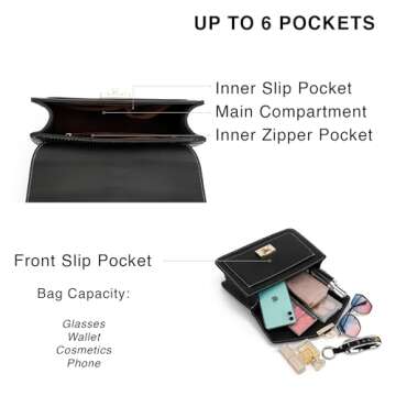 Scarleton Handbags for Women, Purses for Women, Crossbody Bags for Women, Top Handle Shoulder Bag with Scarf, H2065