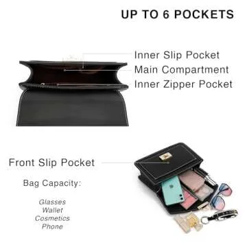 Scarleton Handbags for Women, Purses for Women, Crossbody Bags for Women, Top Handle Shoulder Bag with Scarf, H2065