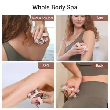 arboleaf Scalp Massager Kneading Head Massager Scalp Stress Relax Portable Rechargeable Hair Massager Shower Massage Waterproof Cat Massager Scratcher,Gift for Mom Dad