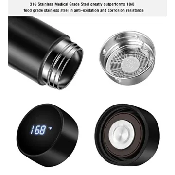 Smart Insulated Water Bottle with LED Display