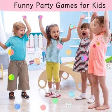 QYESQ Valentine's Day Gift Set for Kids - Bouncy Balls & Cards