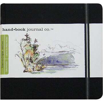 Travelogue Drawing Book - Portable Square Artist Journal