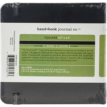 Travelogue Drawing Book - Portable Square Artist Journal