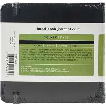 Travelogue Drawing Book - Portable Square Artist Journal
