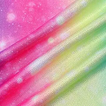 HOZIY Toddlers Girl Leotards for Gymnastics 3t 4t Rainbow Leotard With Shorts Biketards Sparkle Glitter Tumbling Outfits Bodysuits Kids Leo Starry Gradient Color Multicolor Dance Apparel Preschool