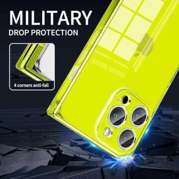 Tzomsze Clear Case for iPhone 15 Pro Max - Stylish Protection