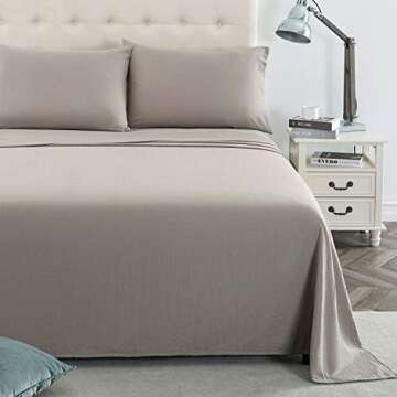 Lanest Housing Queen Sheet Set - 2400 Thread Count Luxury Microfiber Bedding
