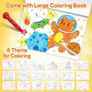 Mocoosy 18 Colors Jumbo Crayons for Toddlers 1-3, Washable Crayon with Coloring Book Set for Kids Ages 2-4, Non-Toxic Crayons Kit Art Supplies Painting Activities Coloring Gift for Babies and Children