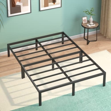 FEMOND Queen Bed Frame Metal Platform Bed Frame with Storage, 14 inch, Noise Free, Heavy Duty Steel,...