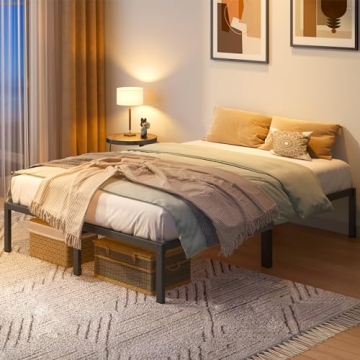 FEMOND Queen Bed Frame - Heavy Duty, Noise-Free, 2500lb Support