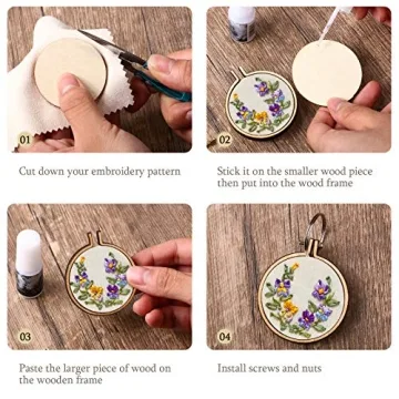 Mini Embroidery Hoops for Creative DIY Projects & Gifts