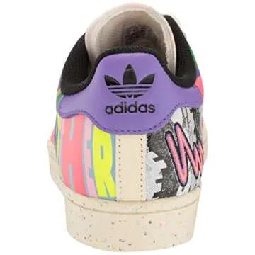 Adidas Originals Men's Superstar Sneaker with Pride Graphics