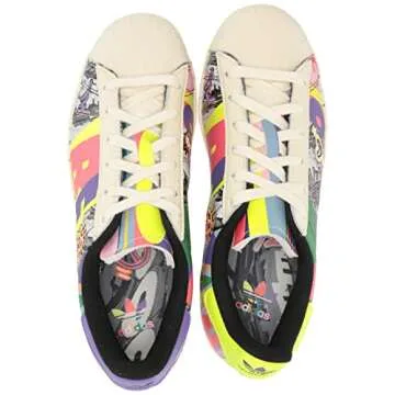 Adidas Originals Men's Superstar Sneaker with Pride Graphics
