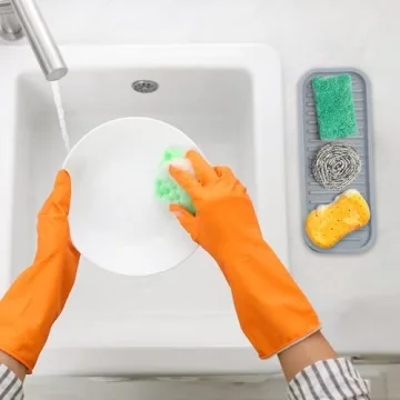 Zulay Kitchen Silicone Sponge Holder - Stylish and Durable Tray