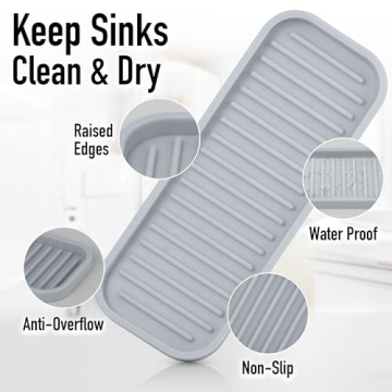 Zulay Kitchen Silicone Sponge Holder - Stylish and Durable Tray