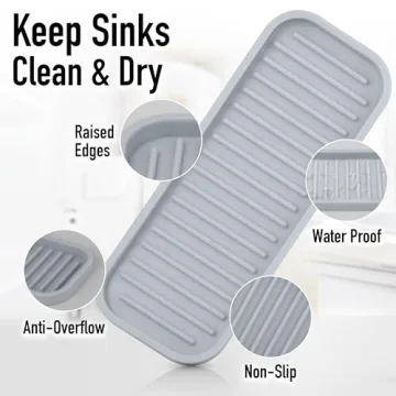 Zulay Kitchen Silicone Sponge Holder - Stylish and Durable Tray