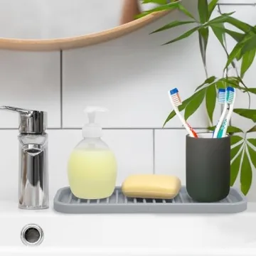 Zulay Kitchen Silicone Sponge Holder - Stylish and Durable Tray