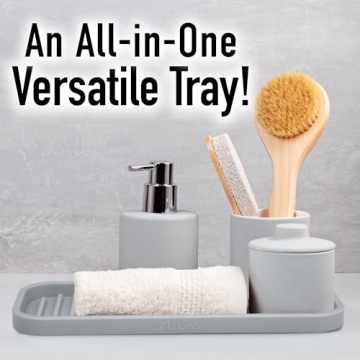 Zulay Kitchen Silicone Sponge Holder - Stylish and Durable Tray