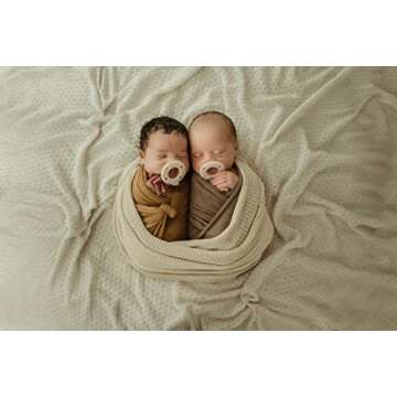 Ninni Co Breastfeeding Promoting Pacifier - Patented Orthodontic Pacifier, Bpa Free,Phthalate Free,Pvc Free Silicone with Natural Skin Texture and Nipple Shape Supporting Healthy Orofacial Development - Oatmeal (2 Pack)