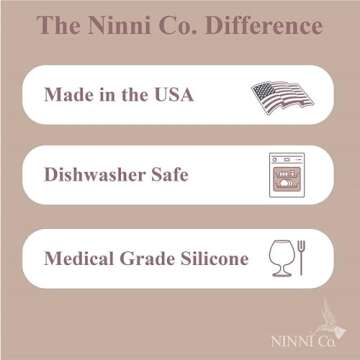 Ninni Co Breastfeeding Promoting Pacifier - Patented Orthodontic Pacifier, Bpa Free,Phthalate Free,Pvc Free Silicone with Natural Skin Texture and Nipple Shape Supporting Healthy Orofacial Development - Oatmeal (2 Pack)