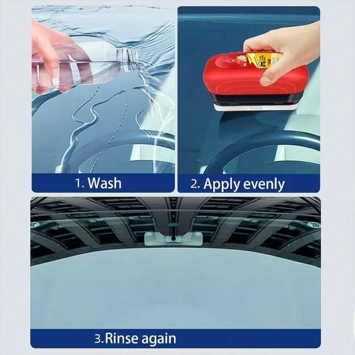 Automotive Oil Film Cleaning Brush for Clear Glass