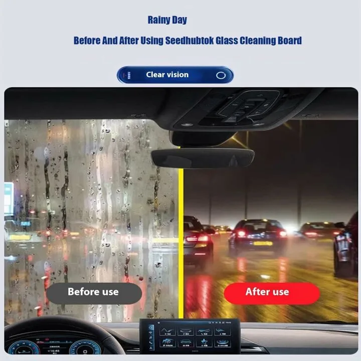 Automotive Oil Film Cleaning Brush for Clear Glass