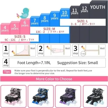 Kids Adjustable Light-Up Roller Skates by MammyGol - Safe & Fun