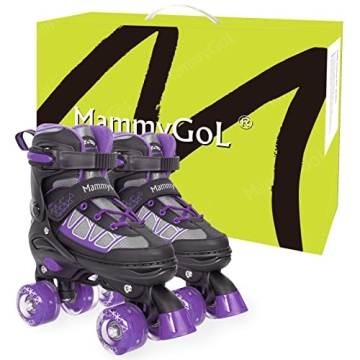 Kids Adjustable Light-Up Roller Skates by MammyGol - Safe & Fun