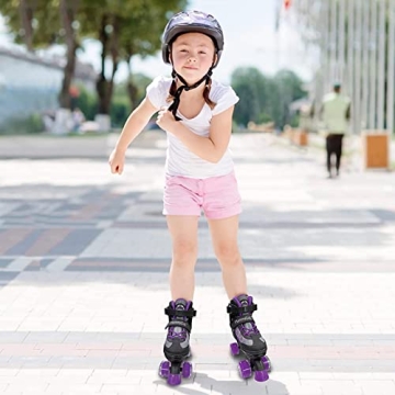 Kids Adjustable Light-Up Roller Skates by MammyGol - Safe & Fun