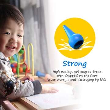 Gibot 12 Colors Toddlers Crayons Palm Grip Crayons, Finger Paint Crayons Sticks Stackable Toys Safe for Kids, Children, Boys and Girls