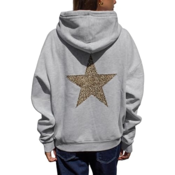 Prosperandoes Oversized Graphic Hoodie Sweatshirt Y2k Women Long Sleeve Hooded Pullover Sweater Teen...