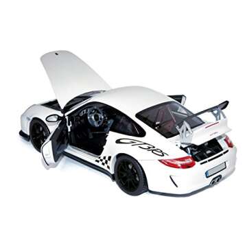 Norev Porsche 911 GT3 RS 1/18 Diecast Model Car - White and Black Trim