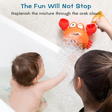 KINDIARY Crab Bath Bubble Maker Automatic Bubbles Machine