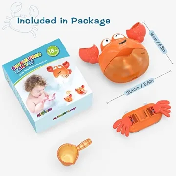 KINDIARY Crab Bath Bubble Maker Automatic Bubbles Machine