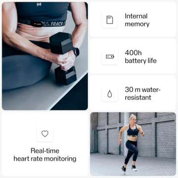 Polar H10 Heart Rate Monitor Chest Strap - ANT + Bluetooth, Waterproof HR Sensor for Men and Women